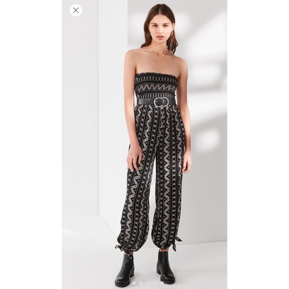 Urban Outfitters Strapless Festival Jumpsuit